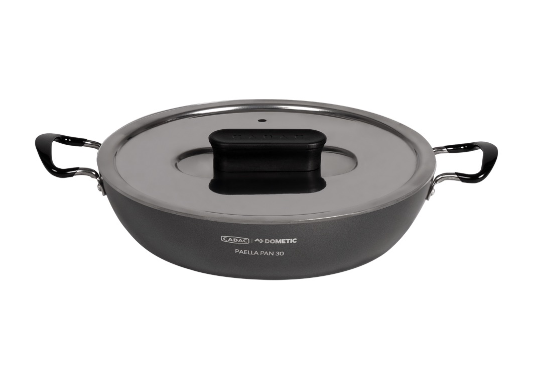 Cadac Paella Pfanne 30 mit Deckel Grillpfanne ø 28 cm für Safari Chef, 2-Cook oder Gasherd 8640