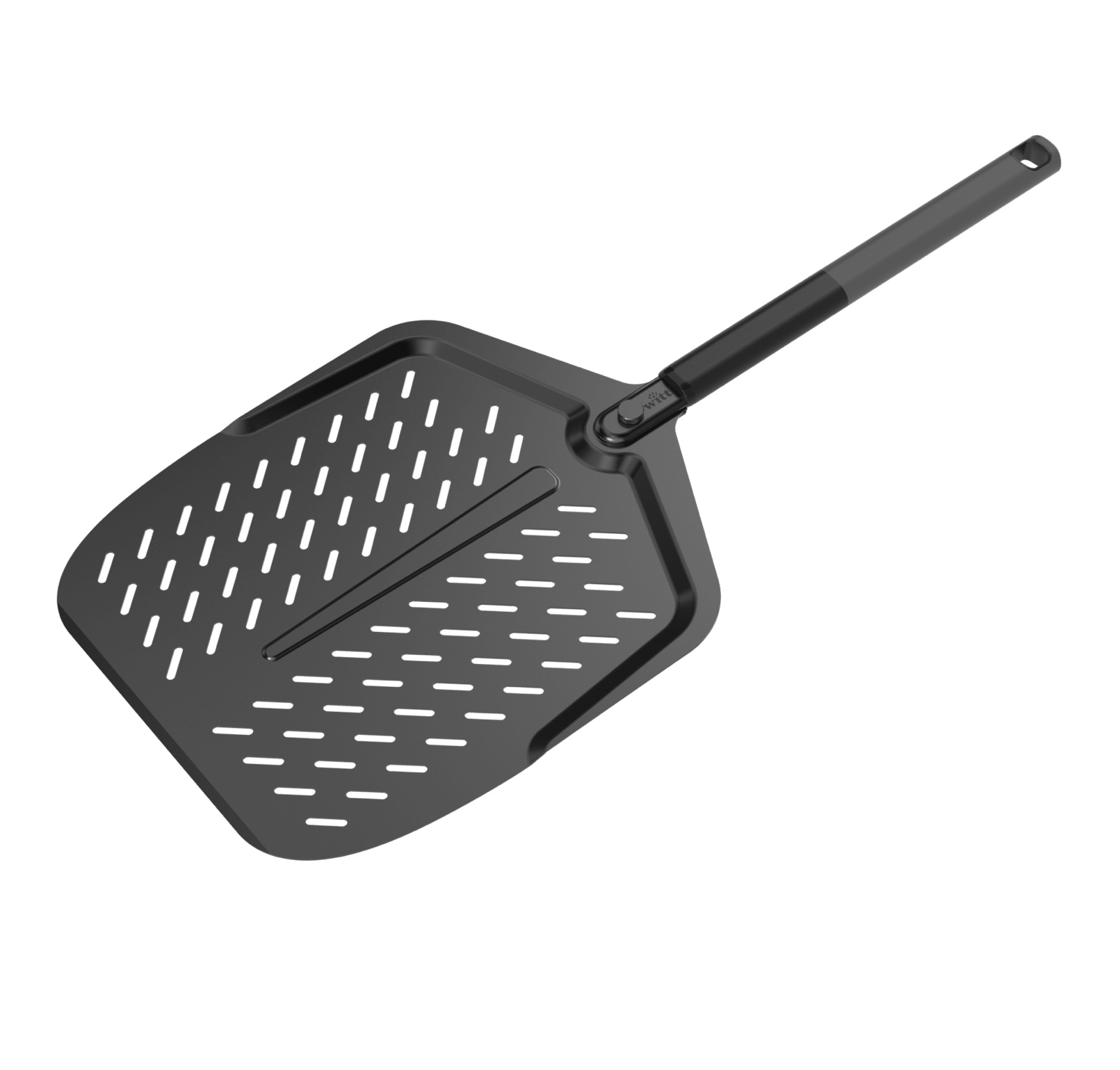 Witt Pizzaschieber 14" - Aluminium Black Edition mit abnehmbarem Softgriff / 36 cm 48651035