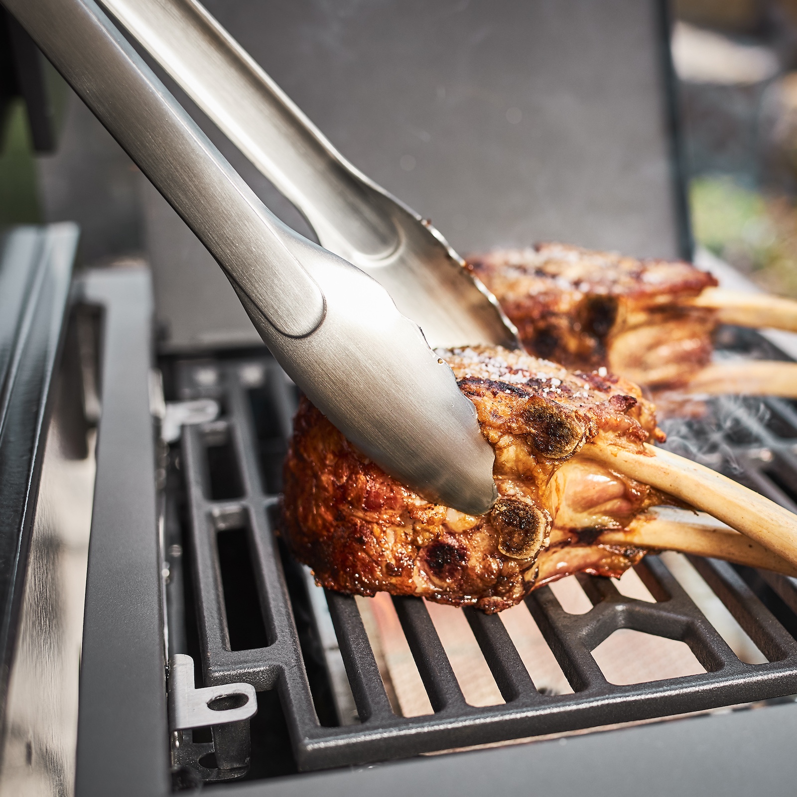 Rösle Barbecue-Grillzange 40 cm matt aus Edelstahl 250054