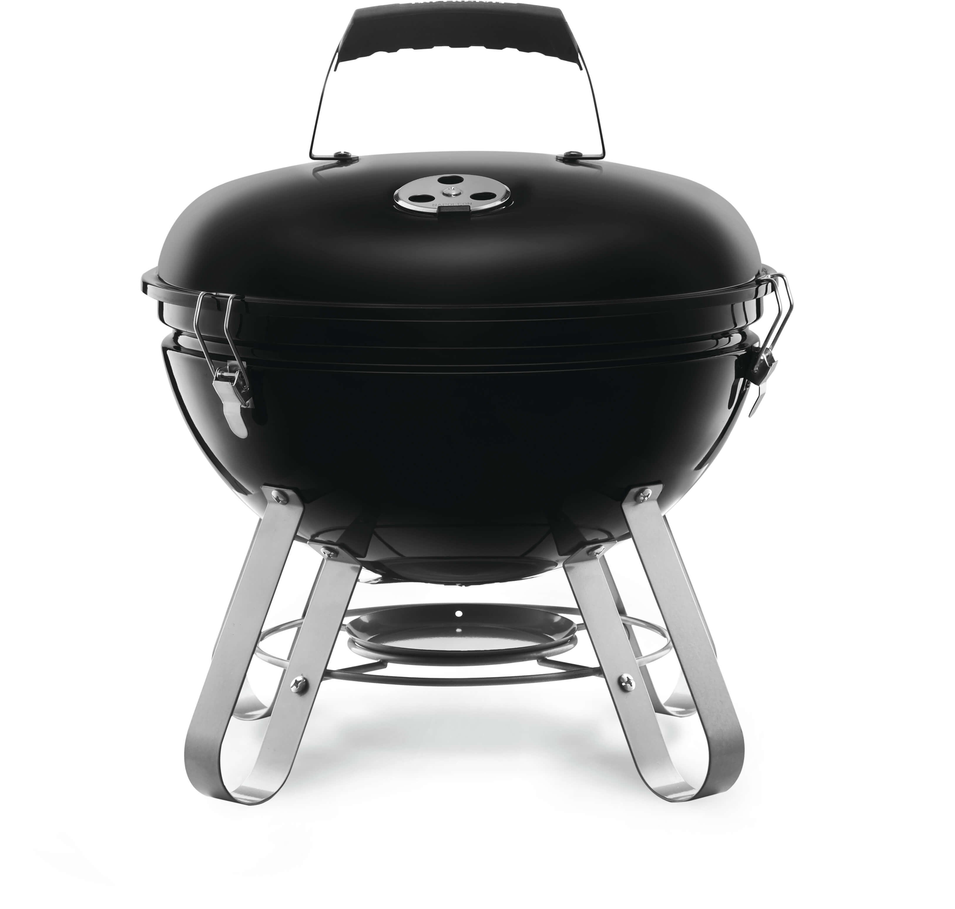 Napoleon Premium Holzkohle Kugelgrill tragbar NK14K-LEG-3 Schwarz Ø 37 cm