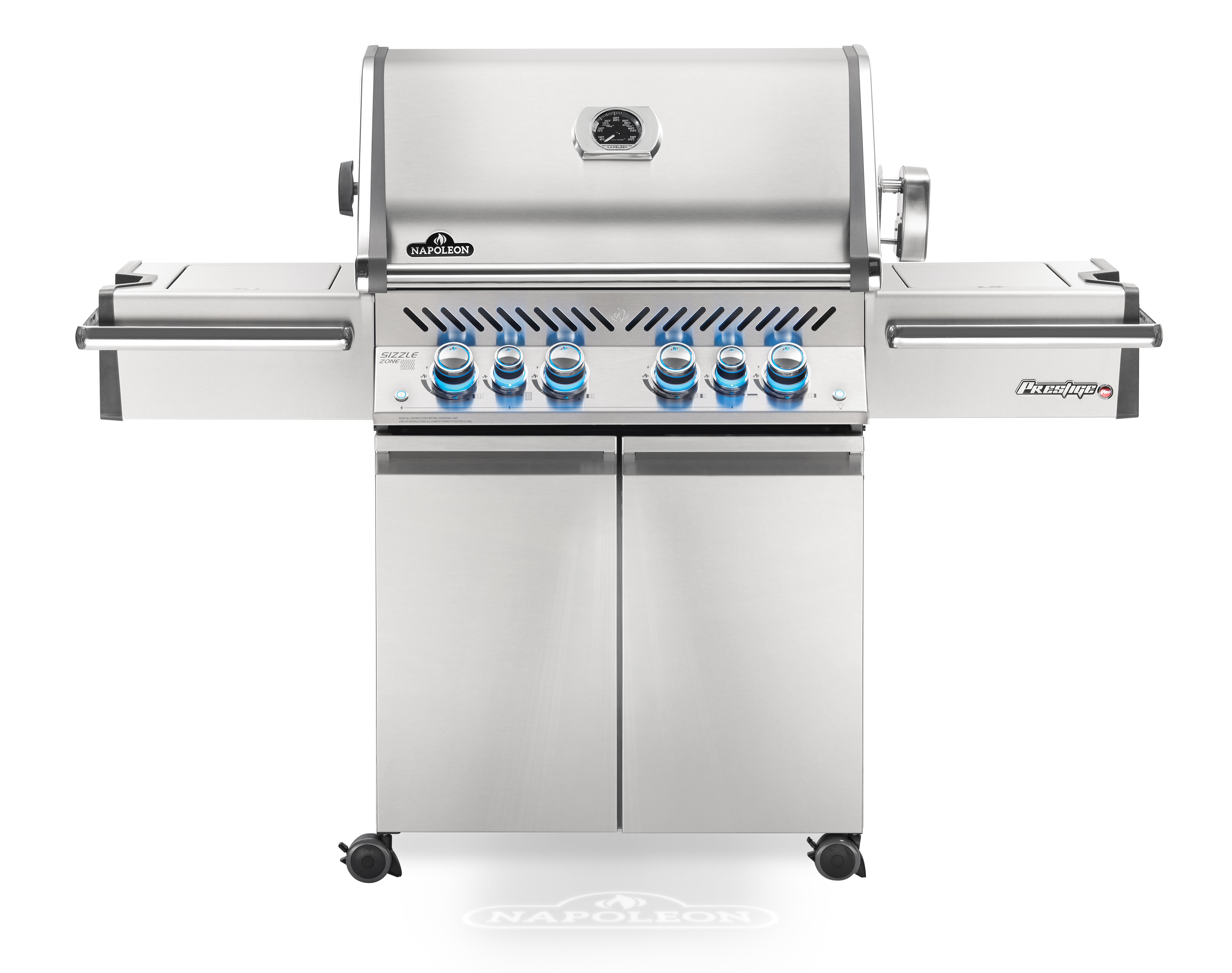 Napoleon Prestige Pro 500 Edelstahl Gasgrill 25,7 kW 6 Brenner inkl. Drehspieß-Set PRO500RSIBPSS-3