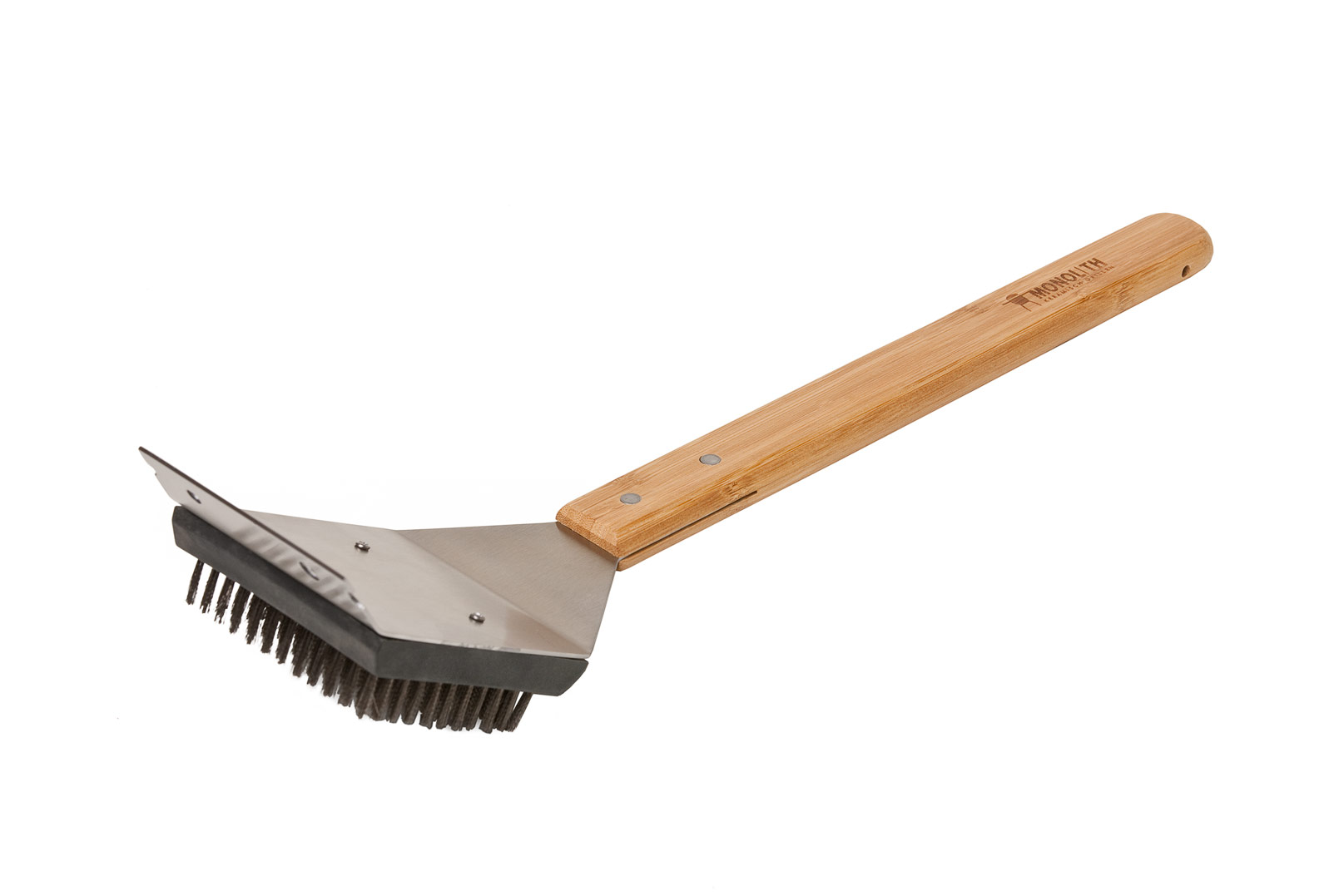 Monolith Grillbürste aus Edelstahl mit Bambusgriff 45 cm 206006