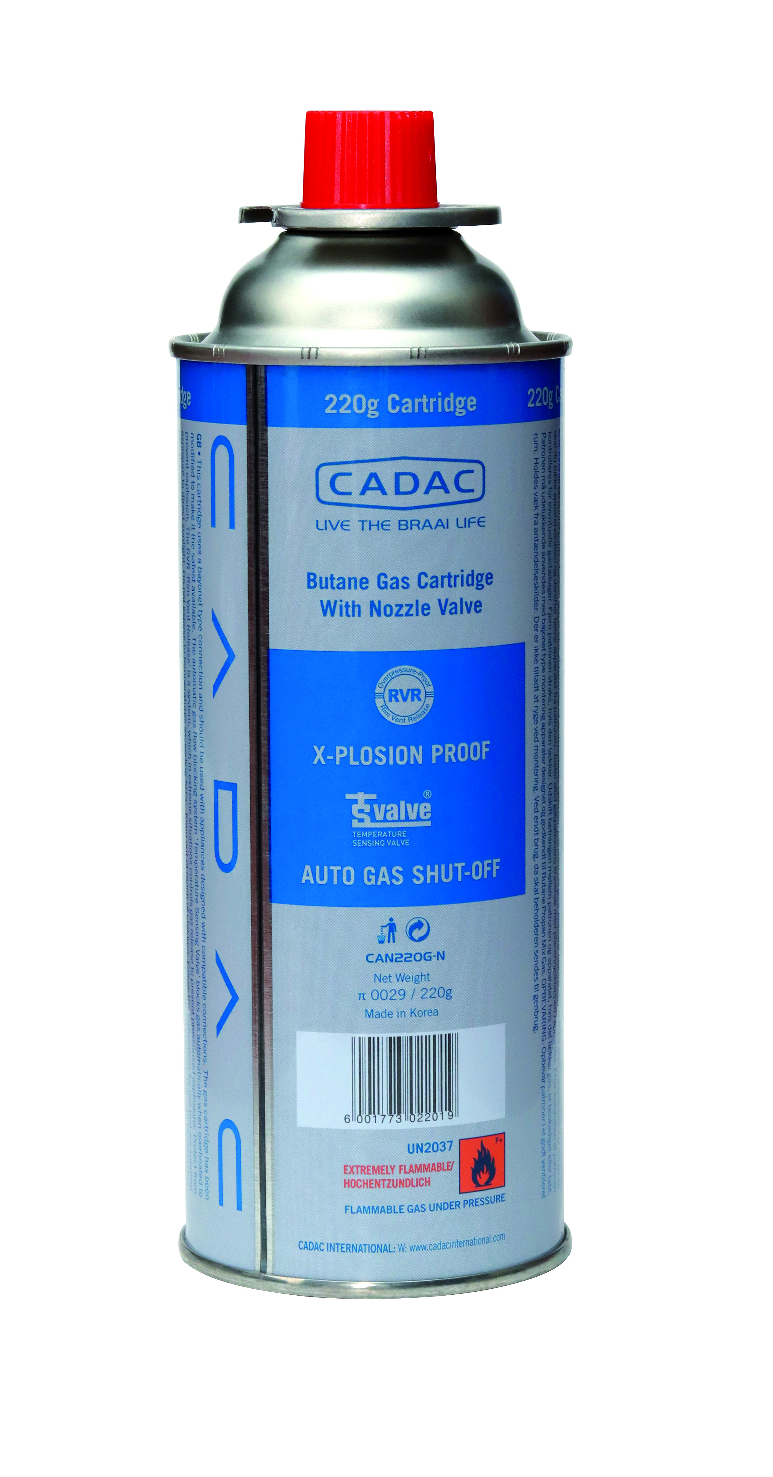 Cadac Gascartridge Gaskartusche Butan/Propan 227g EN417 CAN220G