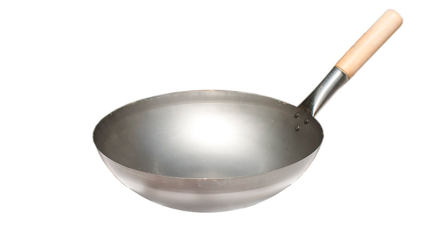 Paella World Wokpfanne Grillpfanne Stahl mit Holzgriff Ø 33 cm