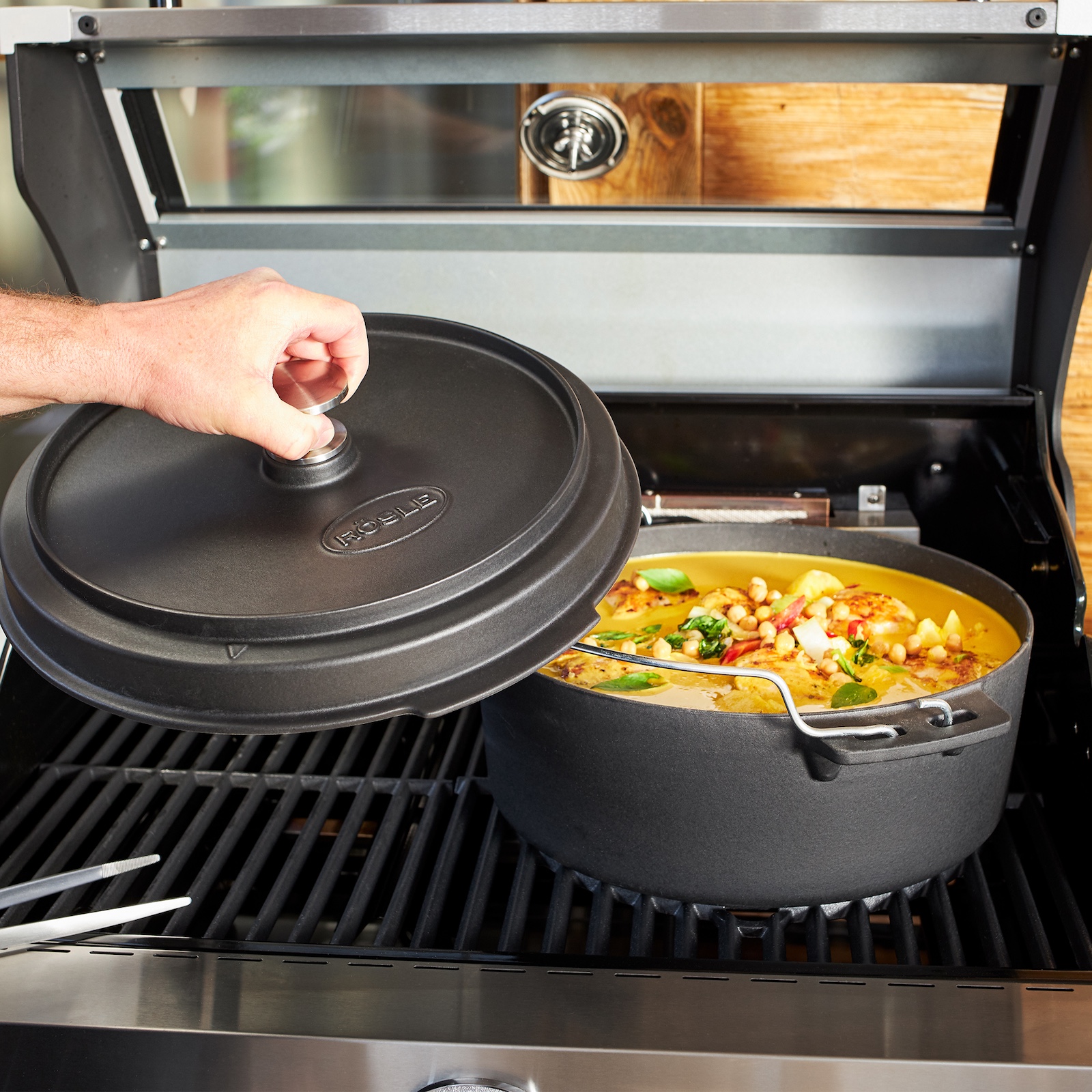 Rösle Dutch Oven Vario Ø 35 cm aus emailliertem Gusseisen 8,5 Liter 250425