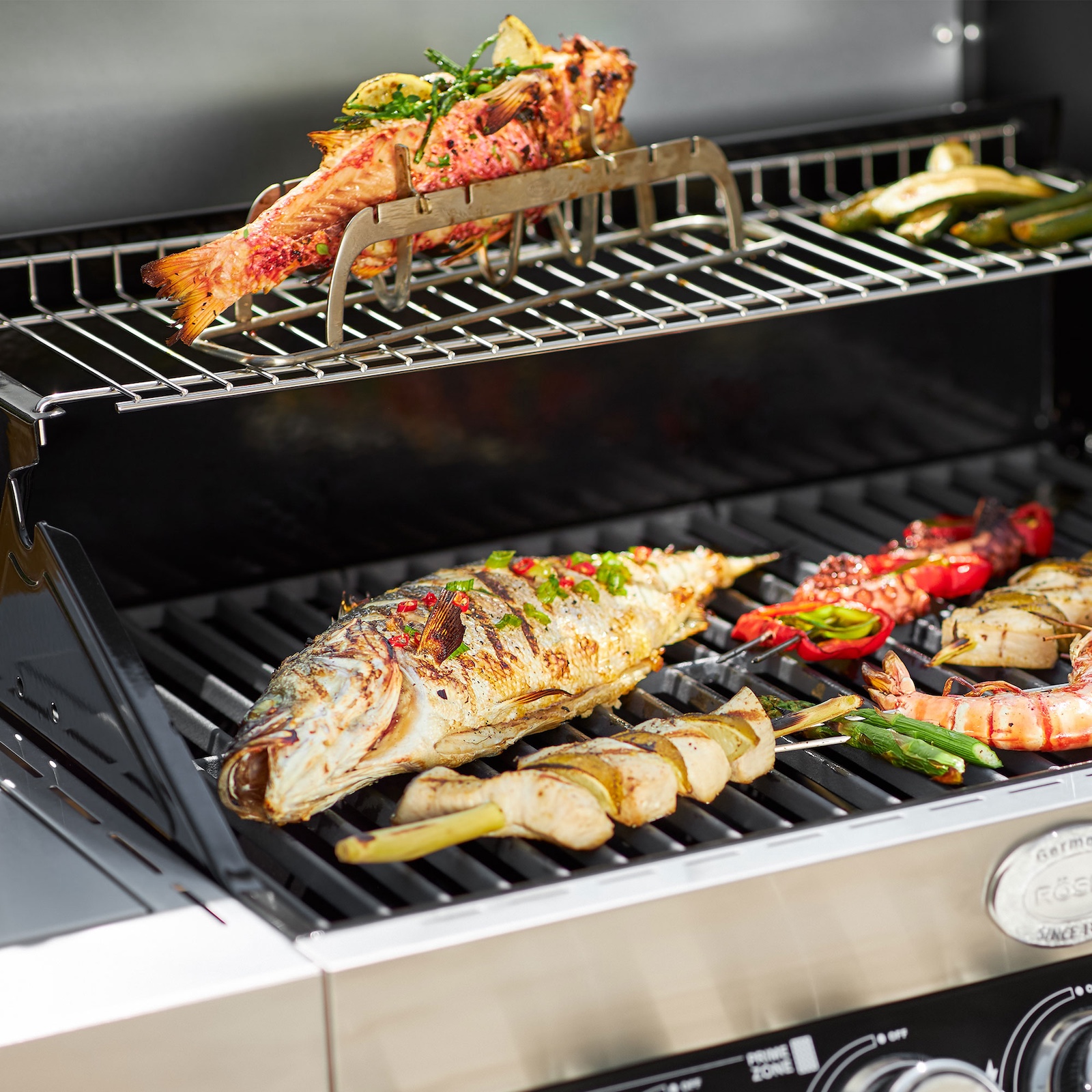 Rösle Fischhalter aus Edelstahl zum Grillen von Fisch 250071