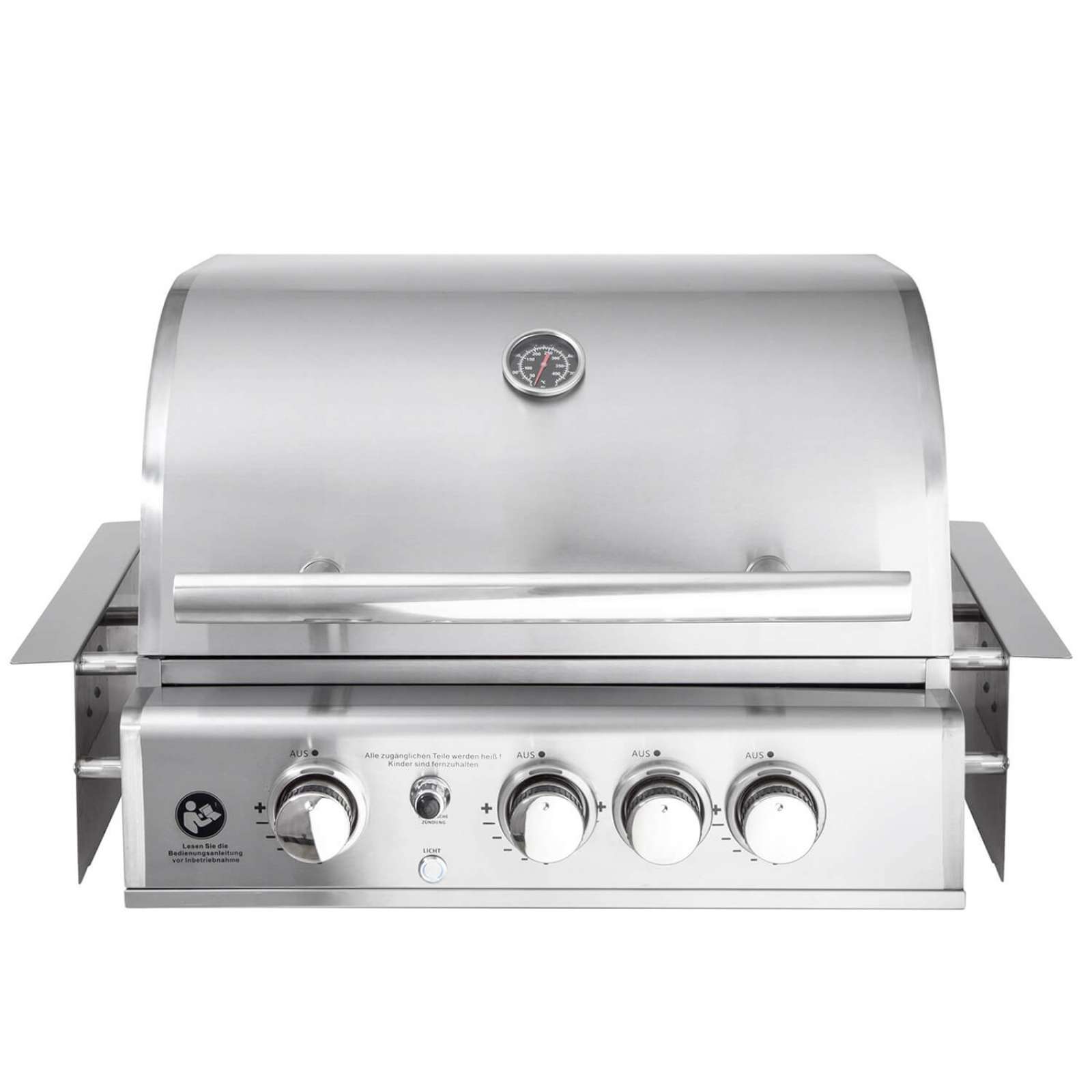 ALLGRILL Einbau-Gasgrill CHEF M Edelstahl Built-In Air System, 3 Brenner, Backburner 100949