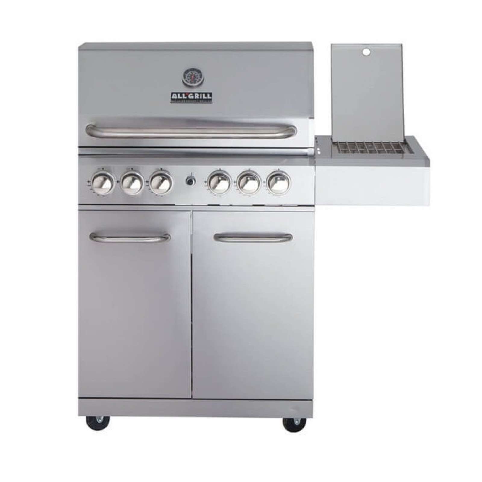 ALLGRILL Gasgrill ALLROUNDER L Modular Grundmodell 4 Brenner, Seitenkocher, Backburner 100304