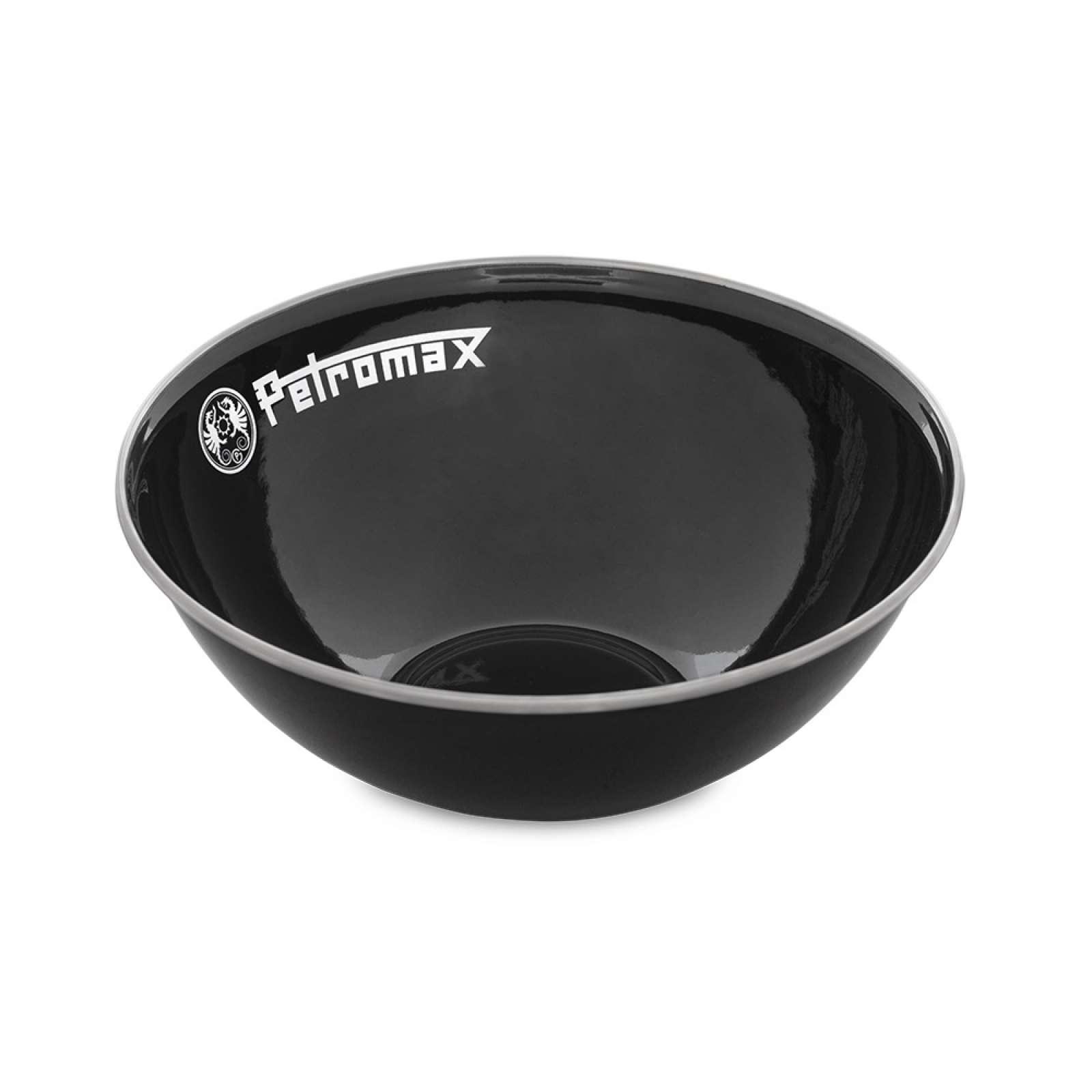 Petromax Emaille Schalen 2er Set schwarz 1000 ml - Perfekt für Camping & Outdoor