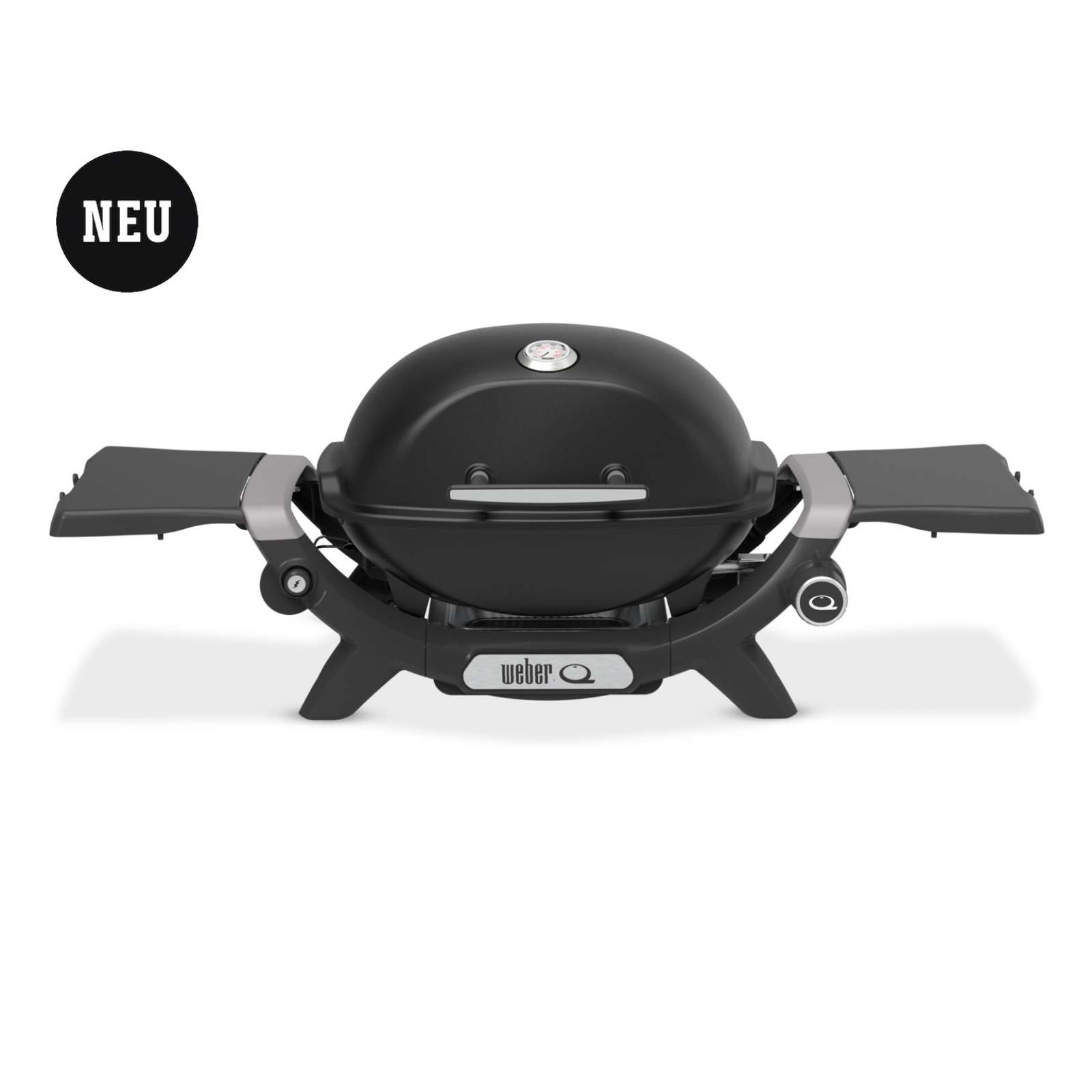 Weber Q 1200N Gasgrill Campinggrill mit Seitentischen Black 1501048