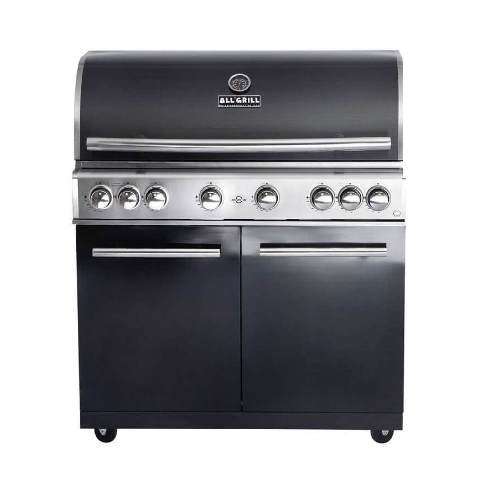 ALLGRILL Gasgrill CHEF XL BLACK Modular Grundmodell 6 Brenner, Backburner (500706)