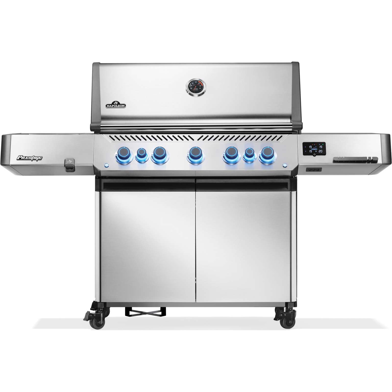 Napoleon Prestige 665 Connected Edelstahl Gasgrill mit SIZZLE ZONE & Heckbrenner P665VXRSIBPSS-DE